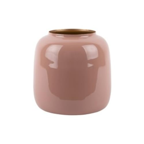 Present Time [DL] Vase Ivy Large Iron Enamel Faded pink von Present Time