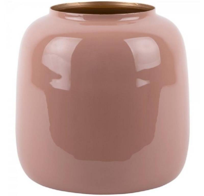 Present Time Dekovase Vase Ivy Iron Enamel Faded Pink (11,5x21cm) von Present Time