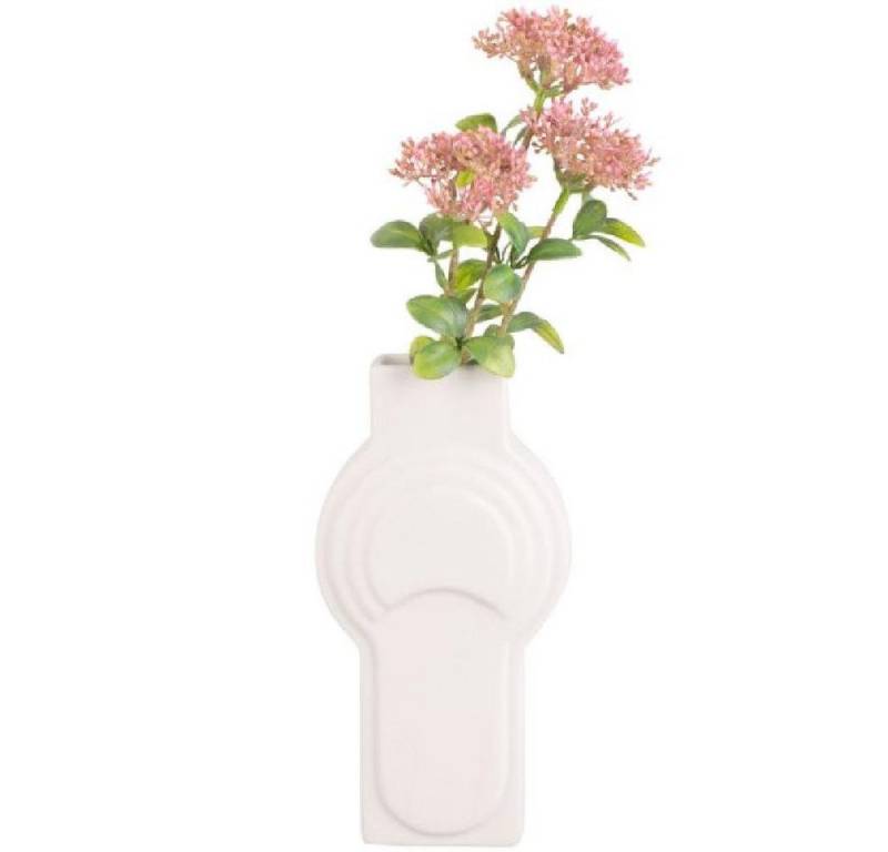 Present Time Dekovase Vase Layer Art Ceramic Circles Ivory von Present Time