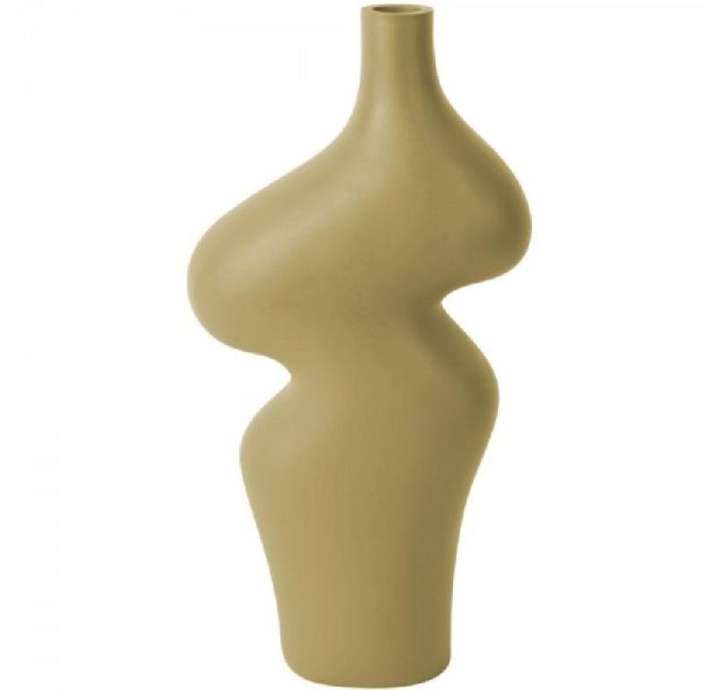 Present Time Dekovase Vase Organic Curves Latte Brown (Large) von Present Time