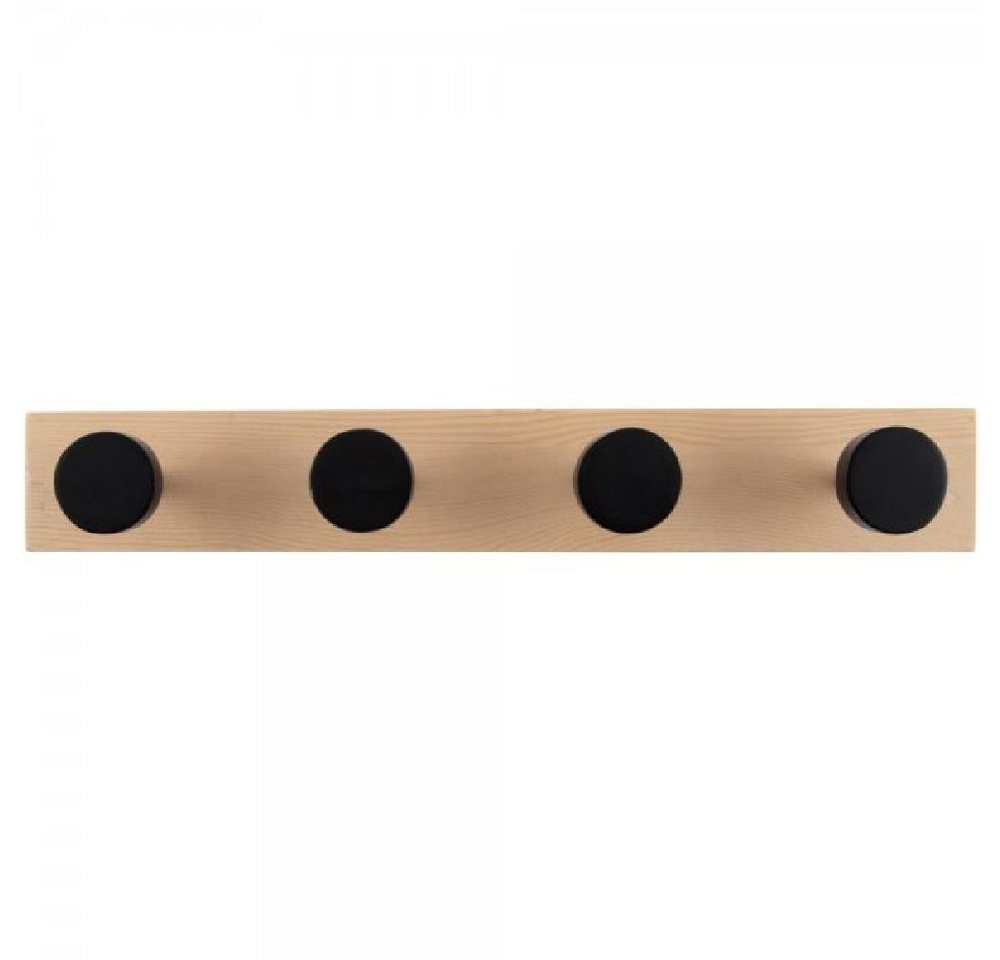 Present Time Garderobenhaken Garderobenleiste Knobs Pinewood Black (40cm) von Present Time