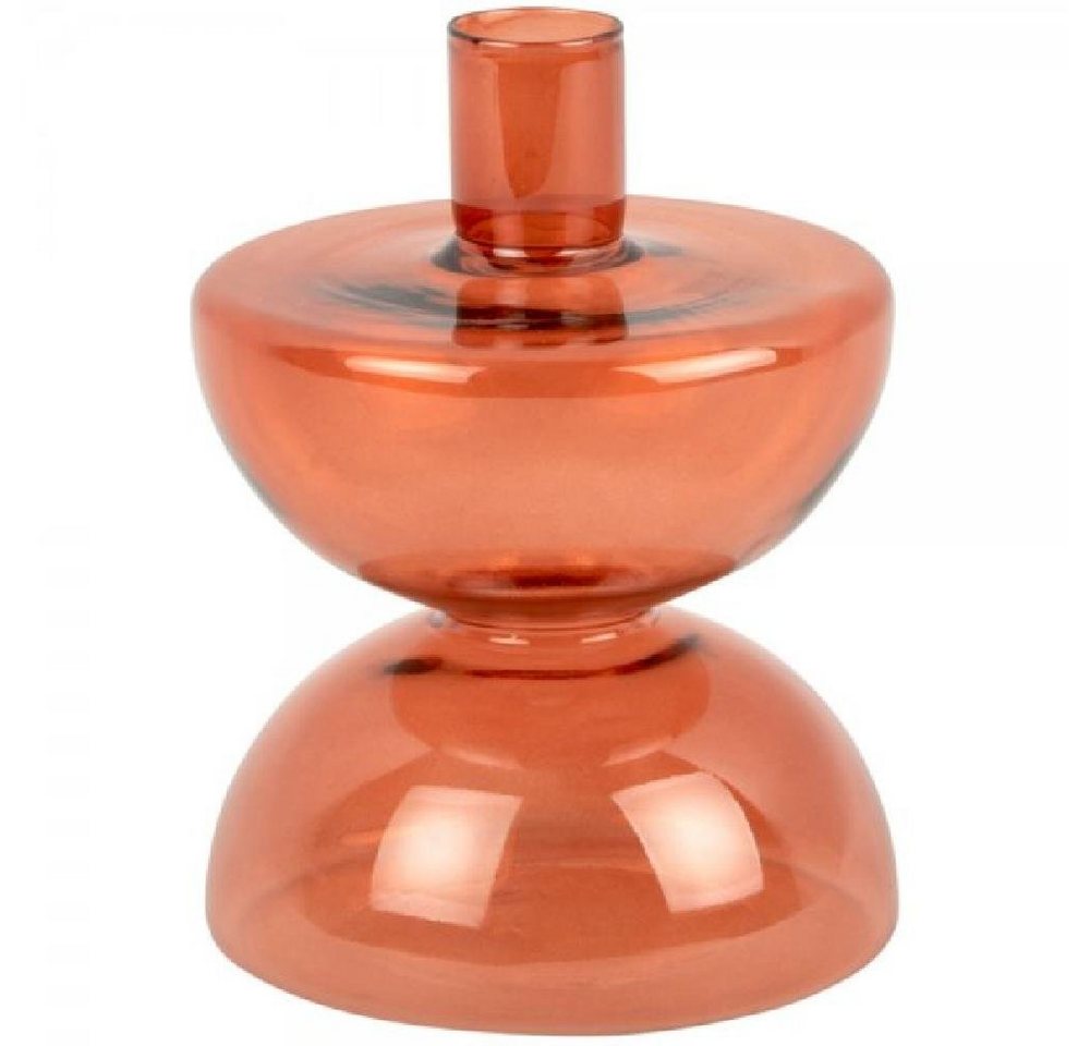 Present Time Kerzenhalter Kerzenhalter Diabolo Glass Burned Orange (Klein) von Present Time