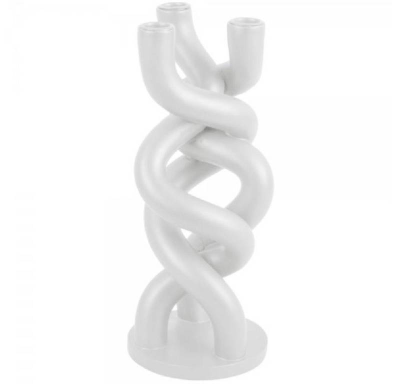 Present Time Kerzenhalter Kerzenhalter Twisted White von Present Time