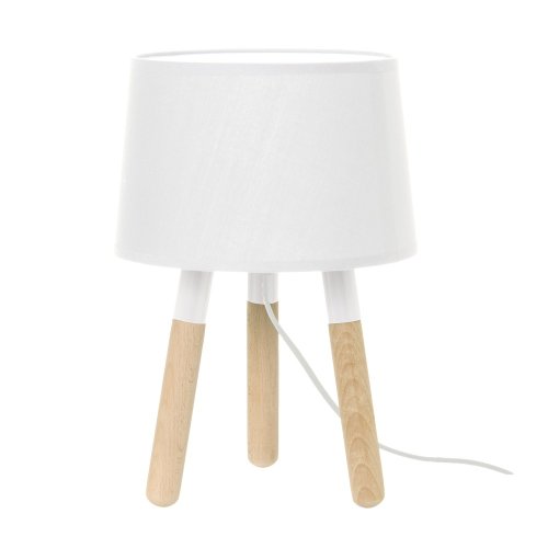 Present Time LM1038 Tischleuchte Orbit, Holz, 25 W, E14, weiß, 32 x 22 x 22 cm von Present Time