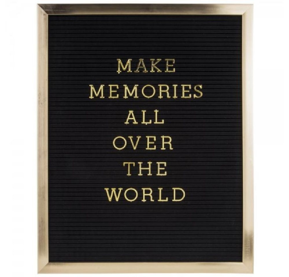 Present Time Pinnwand Memoboard Gold (50x40cm) von Present Time