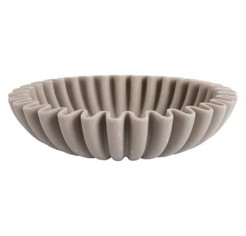 Present Time Servierschale Schale Wave Bowl Light Grey (30cm) von Present Time