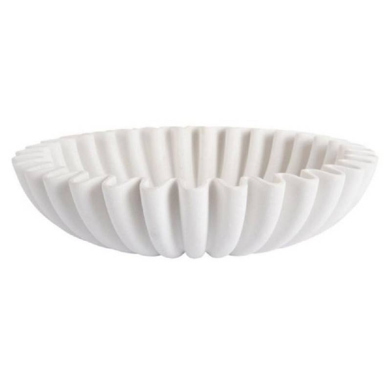 Present Time Servierschale Schale Wave Bowl Weiß (30cm) von Present Time