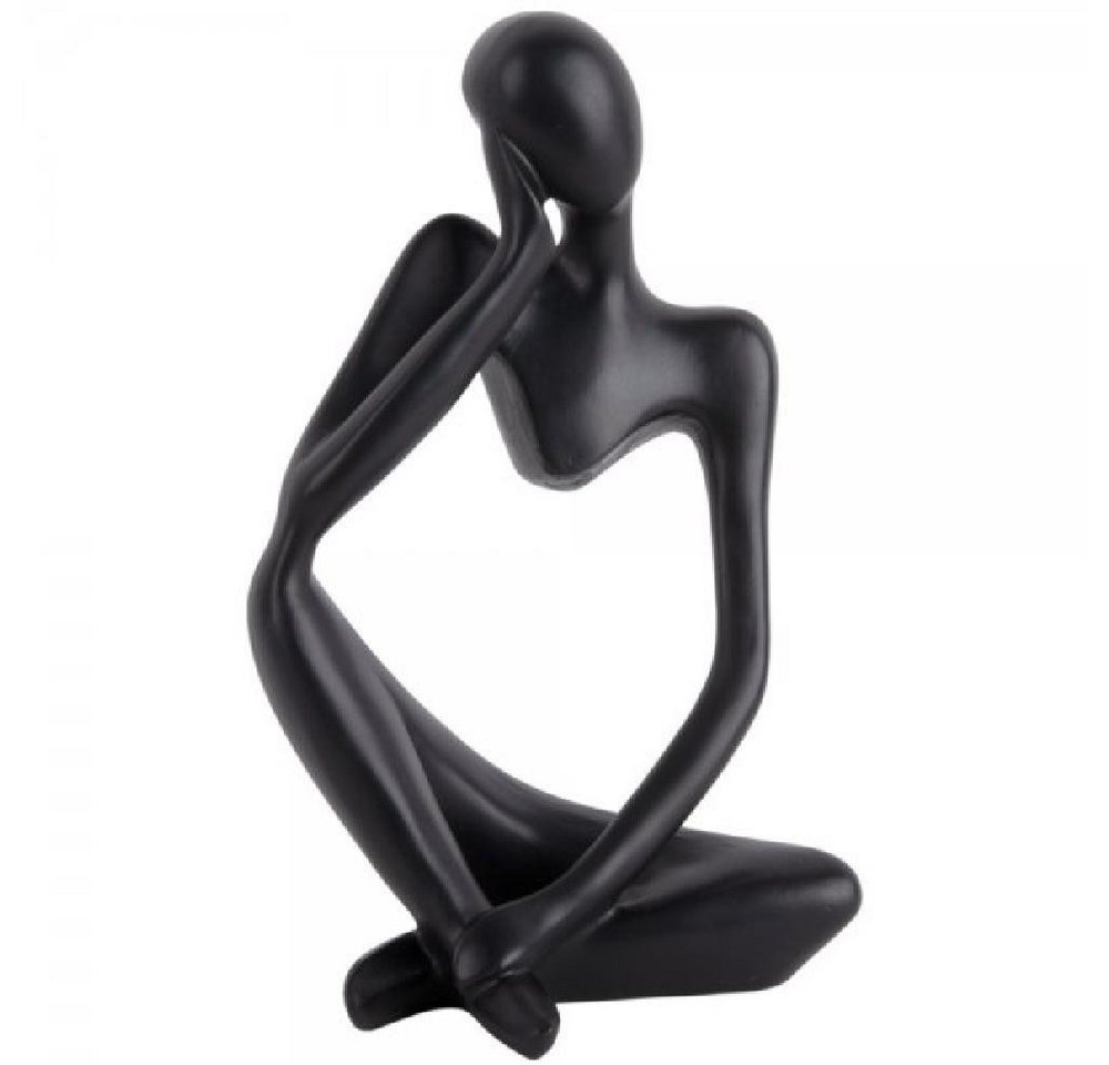 Present Time Skulptur Statue Imagine Polyresin Black (10x23,5cm) von Present Time