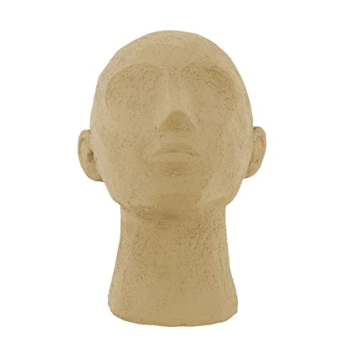 Present Time - Statue - Face Art Up - Polyresin - Sand/Brown - 18,5 x 16 x 22,8cm von Present Time