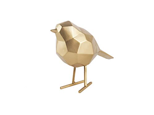 Present Time - Statue Goldener Vogel Small Origami von Present Time