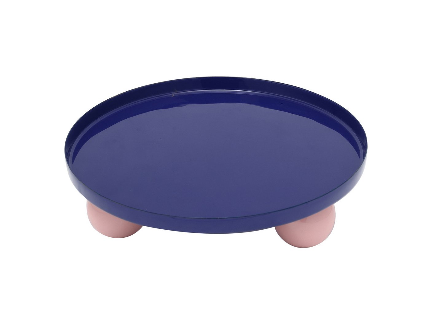 Present Time Tablett Double Funky Rond Large, Metall Present Time Tablett Double Funky Rond Large, Metall von Present Time