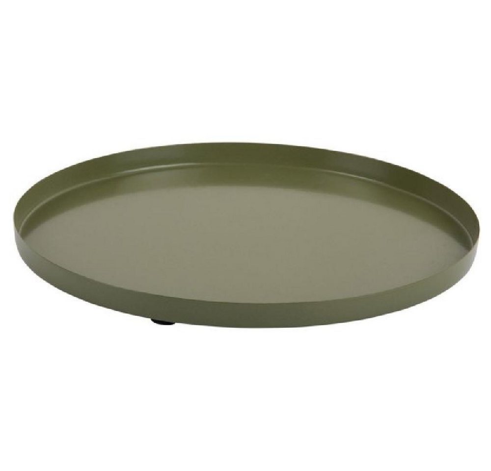 Present Time Tablett Tablett Dekotablett Tray Servir Army Green (25cm) von Present Time