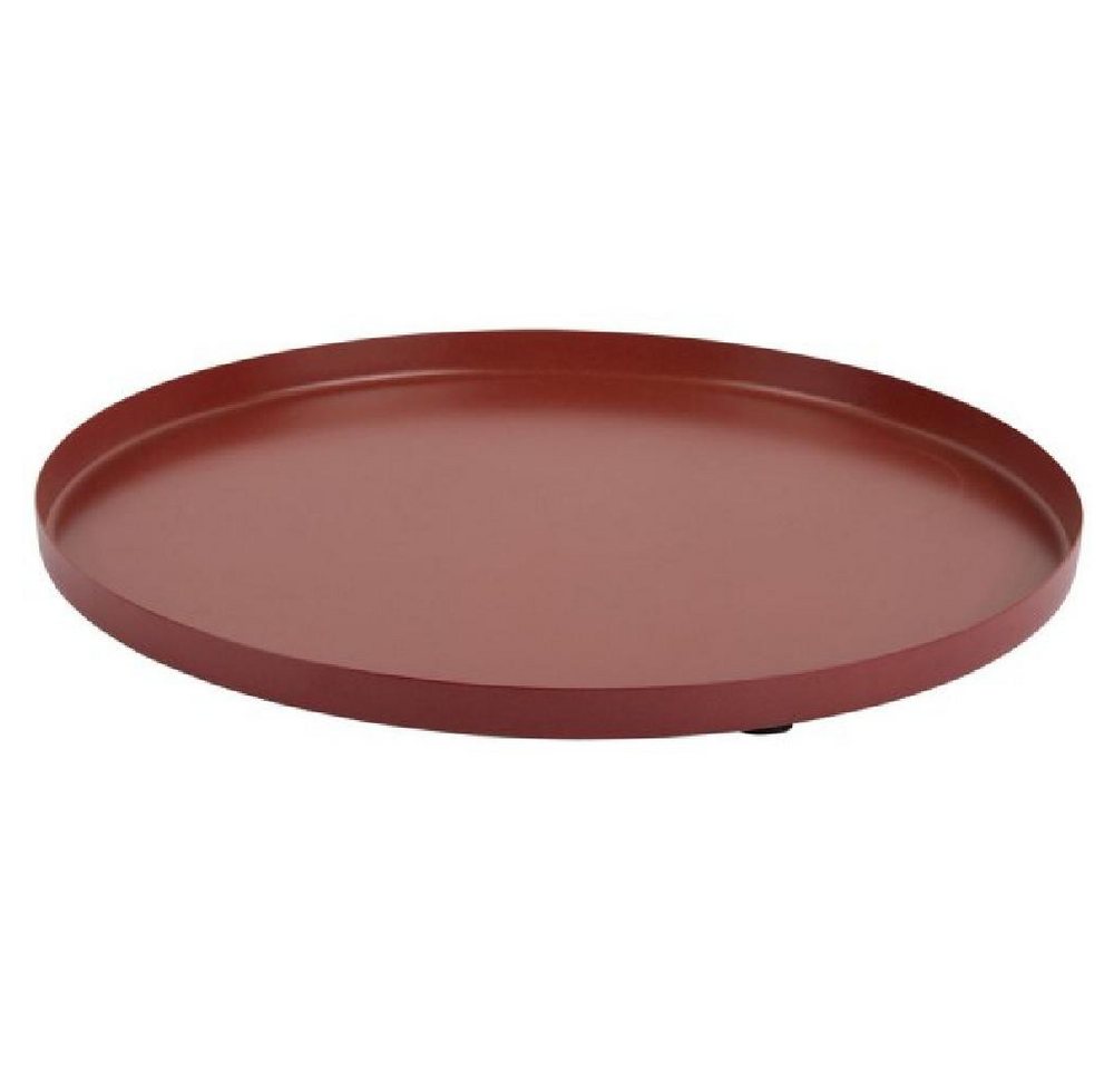 Present Time Tablett Tablett Dekotablett Tray Servir Red Ochre (30cm) von Present Time