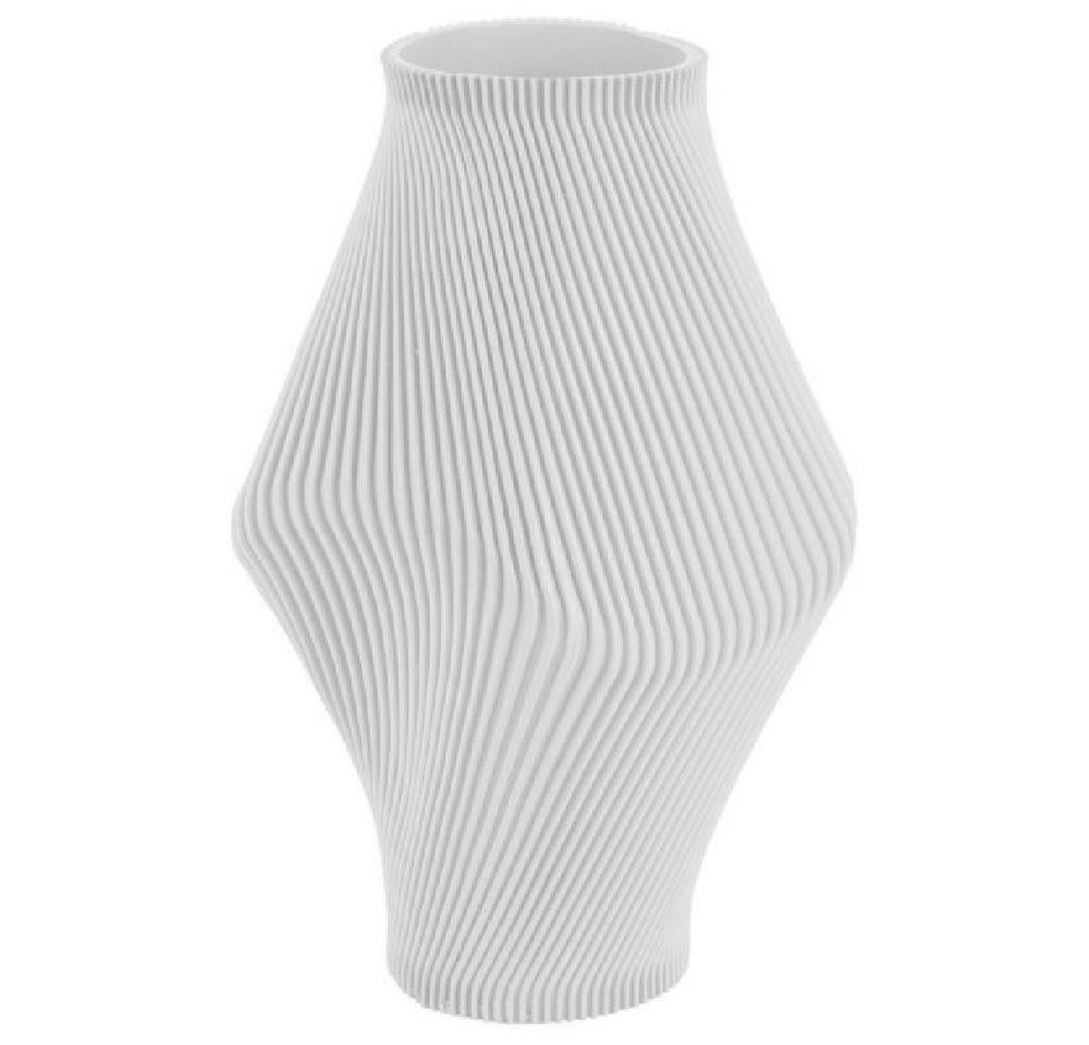 Present Time Dekovase Vase Twisted Rib Weiß Large von Present Time