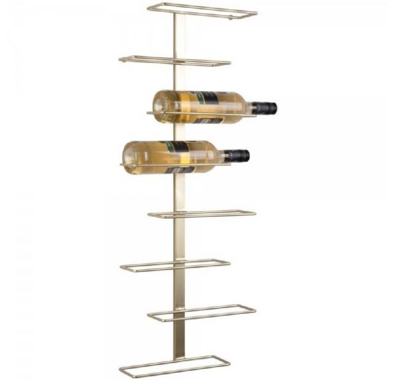 Present Time Weinflaschenöffner Weinregal Float Metal Painted Gold (81x10x32,5cm) von Present Time