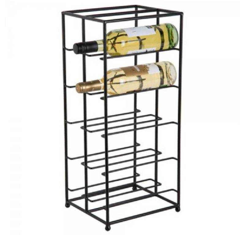Present Time Weinflaschenöffner Weinregal Wine Rack Dual Floor Matt Schwarz von Present Time