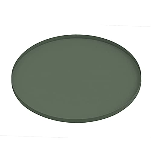 Tray Round Iron Jungle Green D. 39,5cm, H. 1,5cm von Present Time