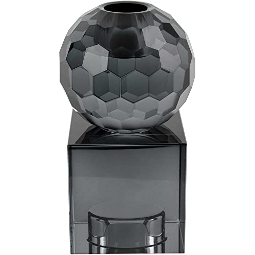[DL] Candle Holder Crystal Art medium Squared Black 5,9 x 5,9 x 11,3cm von Present Time