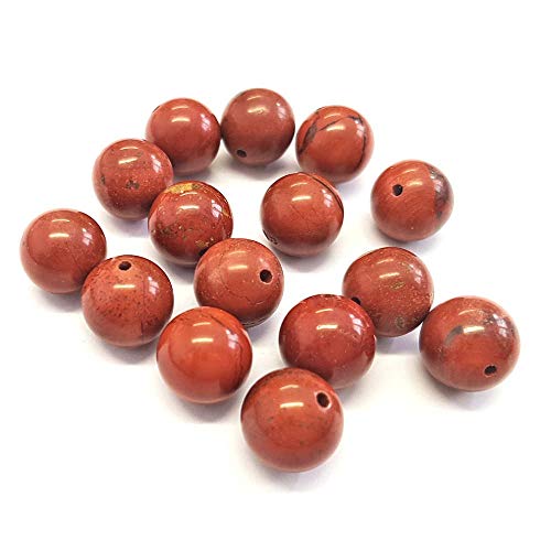 Schmuckständer für Perlen, Halbedelstein, natürlicher Jaspis, Rot, 10 mm, 5 Stück von Présentoirs pour Bijoux