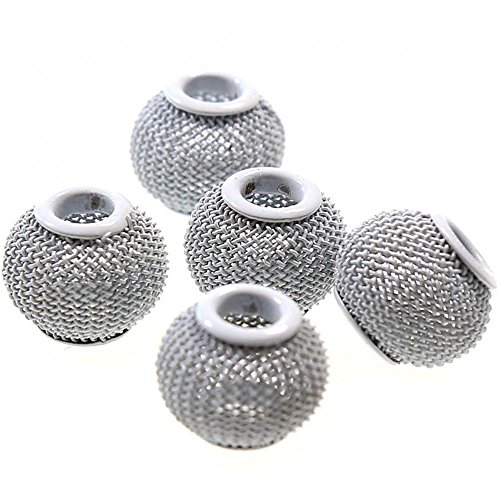 Perle Rund aus Metall (Set 5 Farbe Grau) von Présentoirs pour Bijoux