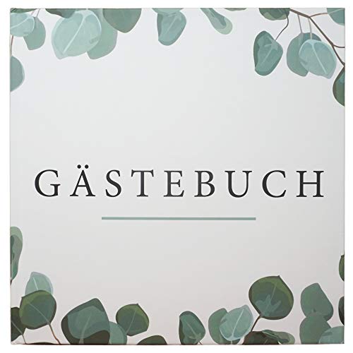 Presentou Gästebuch mit Hardcover 21x21cm | 64 weiße Seiten zum selbst gestalten | Fotobuch zur Hochzeit Taufe oder Geburtstag | Hochzeits-Buch Hochzeits-Album Hochzeits-Geschenk Hochzeits-gästebuch von Presentou