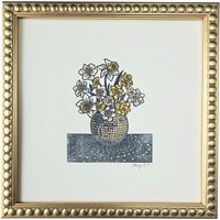 Narzissen Im Disco Ball Übertopf Linoldruck - Blumenstillleben Blumen Linolschnitt Geburtstagsgeschenk Muttertagsgeschenk Narzissen Im Disco Ball Übertopf Linoldruck - Blumenstillleben Blumen Linolschnitt Geburtstagsgeschenk Muttertagsgeschenk von PressRelief