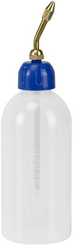 Pressol 06865 Öler aus mit Messingspritzrohr | Öl-, säure- und kraftstoffbeständig / Ausziehbares Spritzrohr; + Skala (Material: LDPE Polyethylen / Inhalt 250ml / Farbe: Weiß, Transparent), 1 Stück (1er Pack) von Pressol