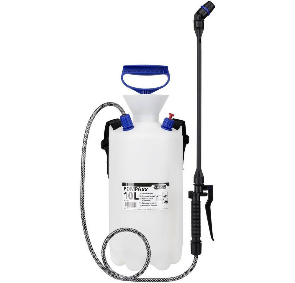 Pressol Drucksprühgerät POMPAxx-Industriezerstäuber 10 l-PE-Sprühlanze von Pressol