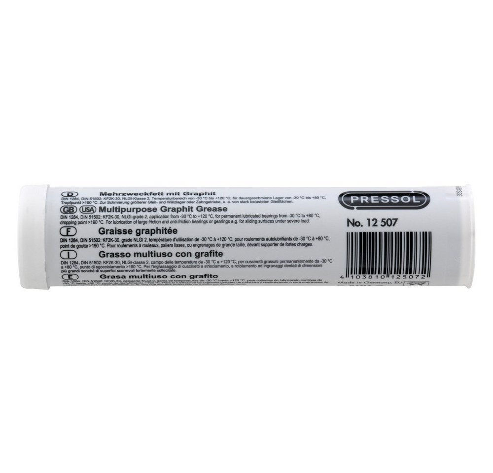 Pressol Schmierfett Mehrzweckfett-Kartusche 400 ml mit Graphit von Pressol