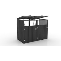2er Mülltonnenbox, ca. 160 x 80 x 122 cm - Anthrazit von Prestige Home Living Outdoor