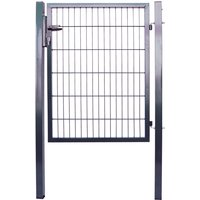 Doppelstabmatten Gartentor Anthrazit - ca. 100 x 140 cm von Prestige Home Living Outdoor