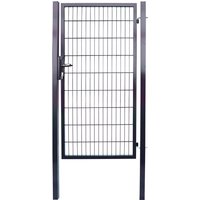 Doppelstabmatten Gartentor Anthrazit - ca. 100 x 160 cm von Prestige Home Living Outdoor