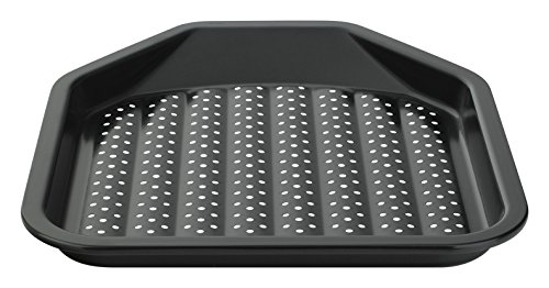 Prestige Inspire Antihaft-Chip-Tablett aus Schwerem Kohlenstoffstahl, 36 cm Länge x 30.5 cm Breite x 3 cm Höhe, Schwarz von Prestige