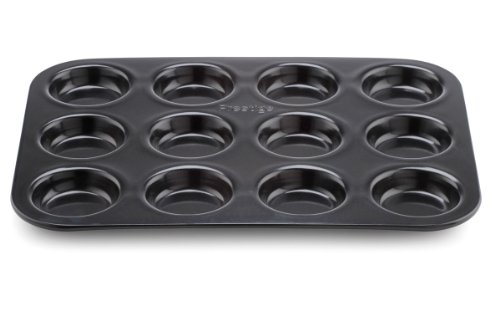 Prestige Inspire Brötchen Backform - Backblech mit 12 Mulden - Antihaftbeschichtung - Robuster Kohlenstoffstahl - 40 x 26,5 x 2 cm von Prestige