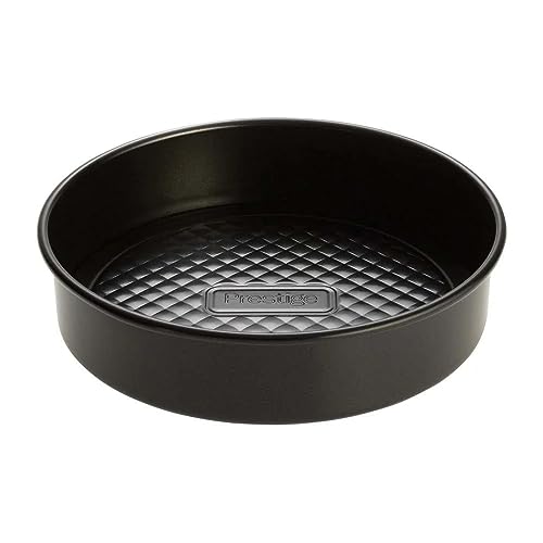 Prestige Inspire - Kuchenform Rund - Backform 20cm - Tortenboden Backform - Backzubehör für Torten - Antihaftbeschichtung - Robuster Kohlenstoffstahl - 21 x 5cm, Schwarz von Prestige