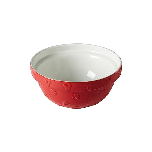 Prestige New Disney Bake with Mickey Mouse Keramik-Rührschüssel - Rote Rührschüsseln zum Backen, 23 cm x 12 cm von Prestige