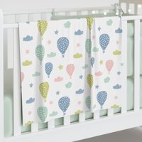 Baby Kuscheldecke Pastell Heißluftballons Neugeborenen Swaddle, Decke, Shower Geschenk, Neugeborene Neue Mama Stillhülle von PrestigePlume