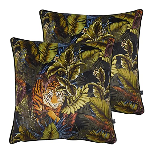 Prestigious Textiles Bengal-Tiger-Kissen, Polyester, Amazonas, 55 x 55cm, 2 Prestigious Textiles Bengal-Tiger-Kissen, Polyester, Amazonas, 55 x 55cm, 2 von Prestigious Textiles