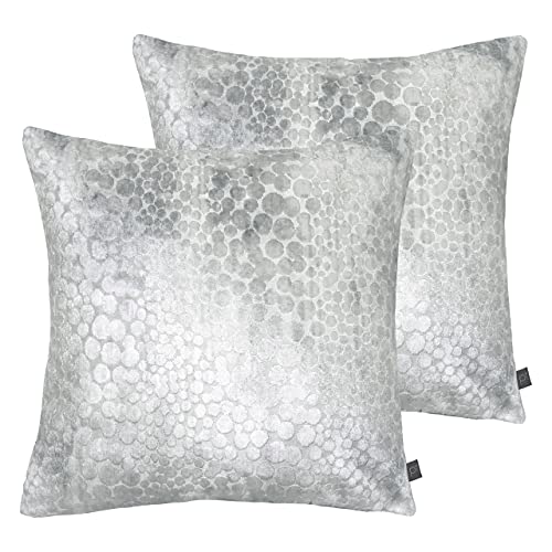 Prestigious Textiles Denkmal Twin Pack-Polyester gefüllte Kissen, Chrom, 43 x 43cm, 2 von Prestigious Textiles