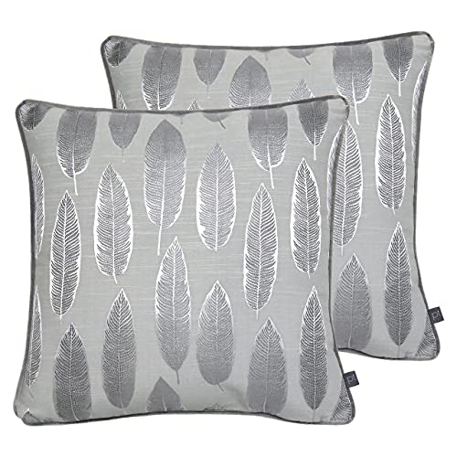Prestigious Textiles Federgefüllte Kissen (Twin Pack), Polyester, Silver, 43 x 43cm, 2 von Prestigious Textiles