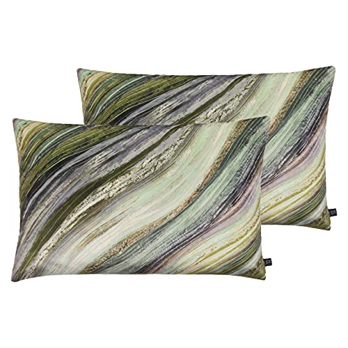 Prestigious Textiles Herzholz-Twin Pack-Feder gefüllte Kissen, Polyester, Immergrün, 40 x 60cm, 2 von Prestigious Textiles