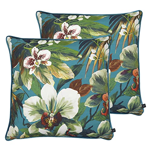 Prestigious Textiles Moorea Twin Pack-Polyester gefüllte Kissen, Pazifik, 55 x 55cm, 2 von Prestigious Textiles