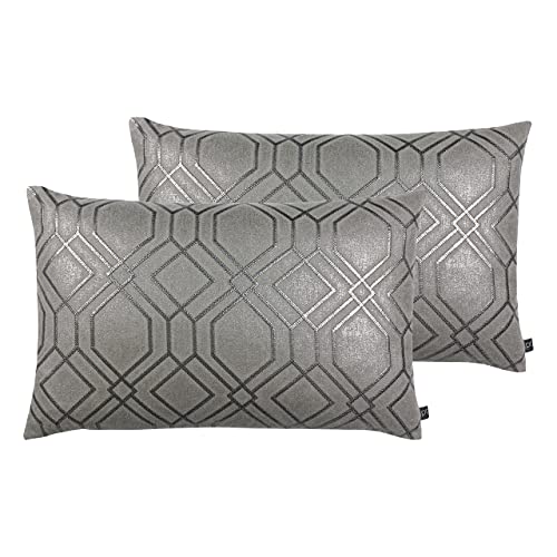 Prestigious Textiles Othello Twin Pack-Polyester gefüllte Kissen, Graphit, 40 x 60cm, 2 von Prestigious Textiles