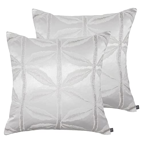 Prestigious Textiles Palm Feder gefüllte Kissen (Twin Pack), Polyester, Opal, 55 x 55cm, 2 von Prestigious Textiles