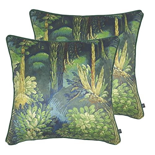 Prestigious Textiles Verbotene Wald-Twin Pack-Polyester-gefüllte Kissen, Saphir, 55 x 55cm, 2 Prestigious Textiles Verbotene Wald-Twin Pack-Polyester-gefüllte Kissen, Saphir, 55 x 55cm, 2 von Prestigious Textiles