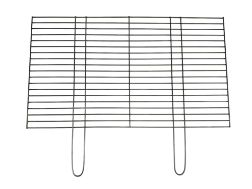 Prestivio BBQ Grillrost aus Edelstahl rostfrei für Holzkohlegrill Gasgrill pflegeleicht massiv mit Griffen stabile Qualität Grillgitter aus V2A Edelstahl 60x40 cm von Prestivio