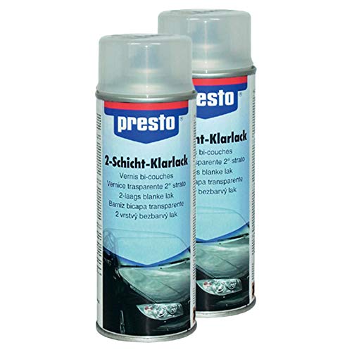 Presto 2X 2-Schicht KLARLACK ÜBERZUGSLACK WITTERUNGSBESTÄNDIG HOCHGLANZ400 ml Presto 2X 2-Schicht KLARLACK ÜBERZUGSLACK WITTERUNGSBESTÄNDIG HOCHGLANZ400 ml von Presto
