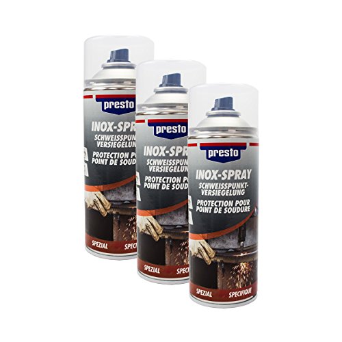 Presto 3X 322532 INOX Spray KORROSIONSSCHUTZ OBERFLÄCHENBESCHICHTUNG 400 ml von Presto