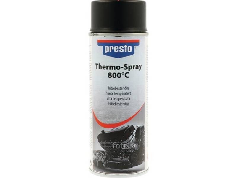 Presto Dose 6er Pack PRESTO 428726 Thermo-Lackspray Profi 800 GradC schwarz 400 ml von Presto