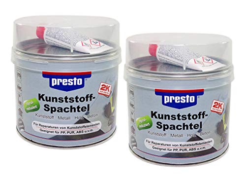 presto 2K Kunststoffspachtel 601491 1000g grau STYROLREDUZIERTE NEUWARE von Presto